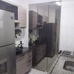 Porta Para Cozinha Lavanderia Espelhada